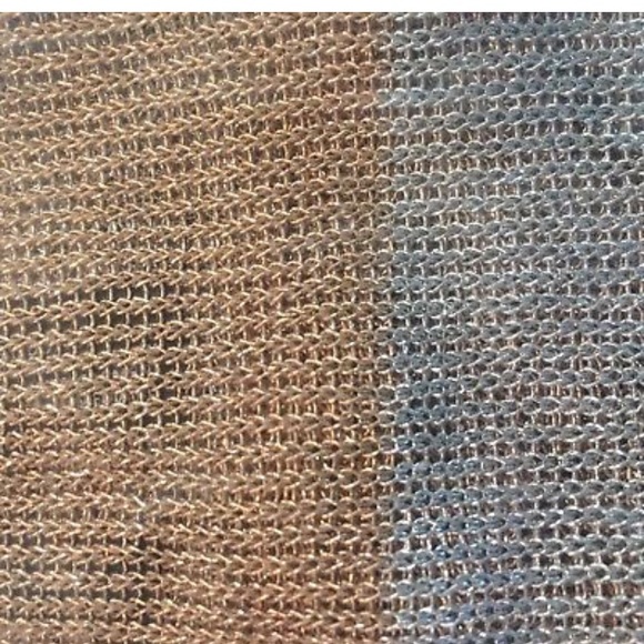 NWT SAM EDELMAN Metallic Crop Top Medium Rose Gold - Picture 5 of 6